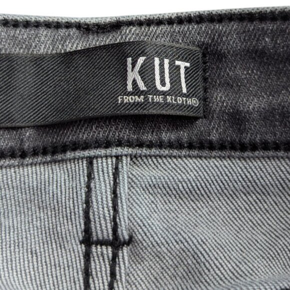 Kut From the Kloth High Rise Connie Fab AB Ankle Skinny Dark Gray Jeans Size 4 - Picture 3 of 16